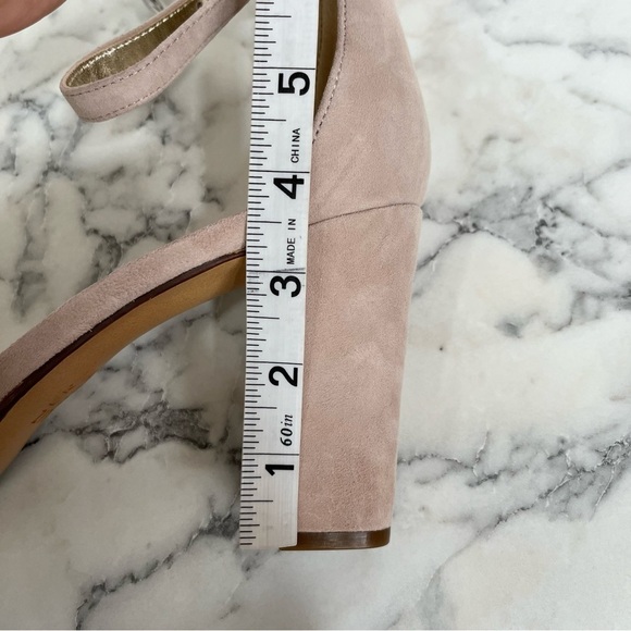 Naturalizer Cassano Blush Pink Suede Heels Comfortable Romantic Wedding Size 11 - Picture 6 of 9